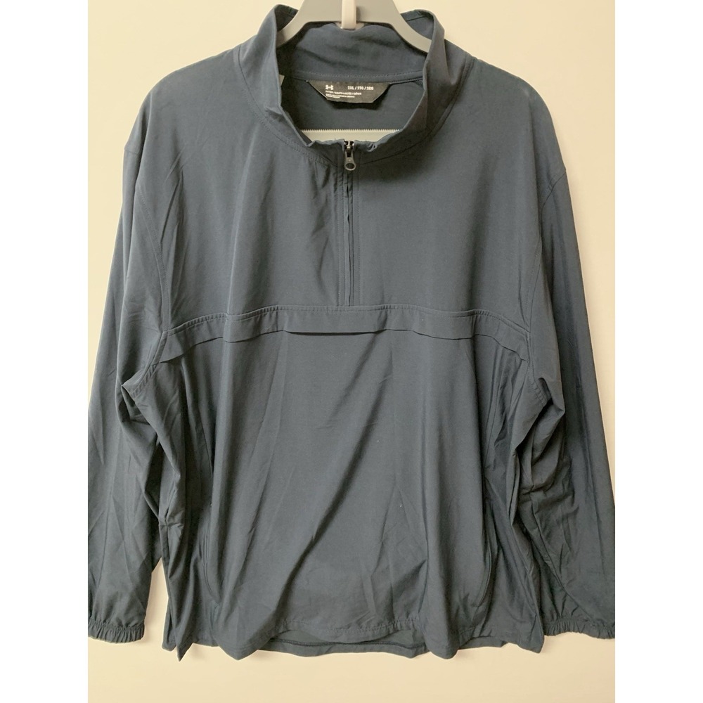 Under Armour Men Storm Wind Golf‎ 1/4 Zip Fitted Jacket Lightweight Size 2XL